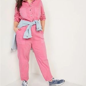 Old navy Pink utility jumpsuit
